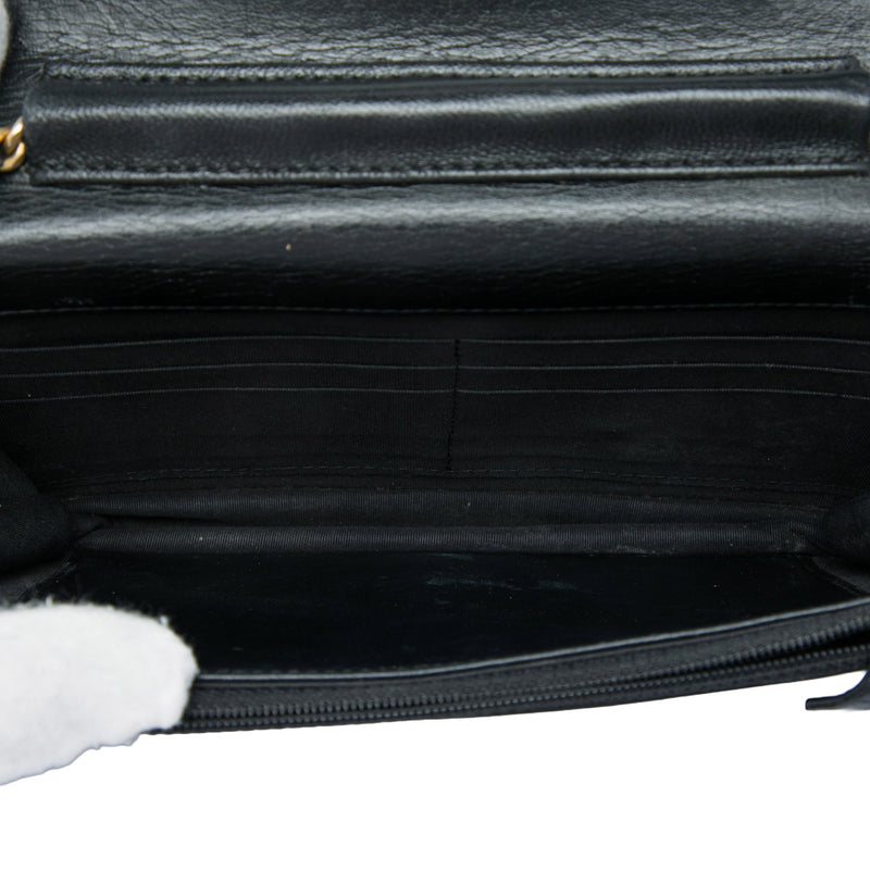 Stitched Goatskin Golden CC Wallet On Chain - Image 4