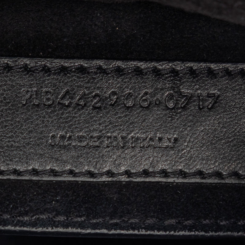 Medium Croc Embossed Leather Monogram Sunset Crossbody - Image 6