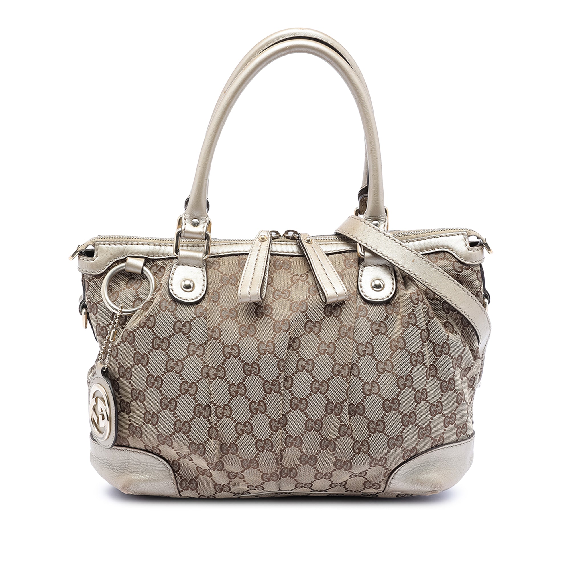 GG Canvas Sukey Satchel - Image 1