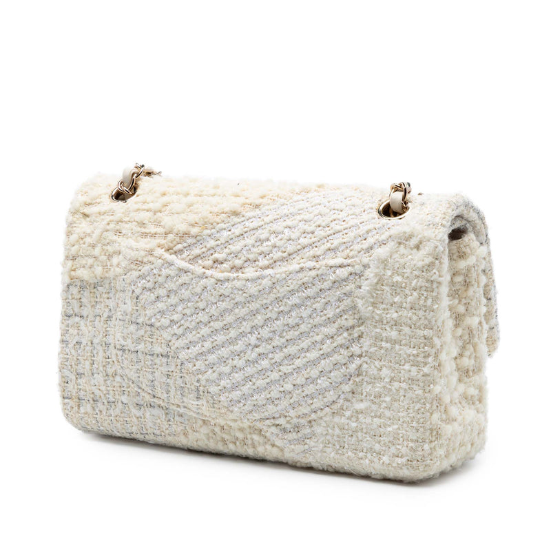 Medium Classic Tweed Patchwork Double Flap - Image 2