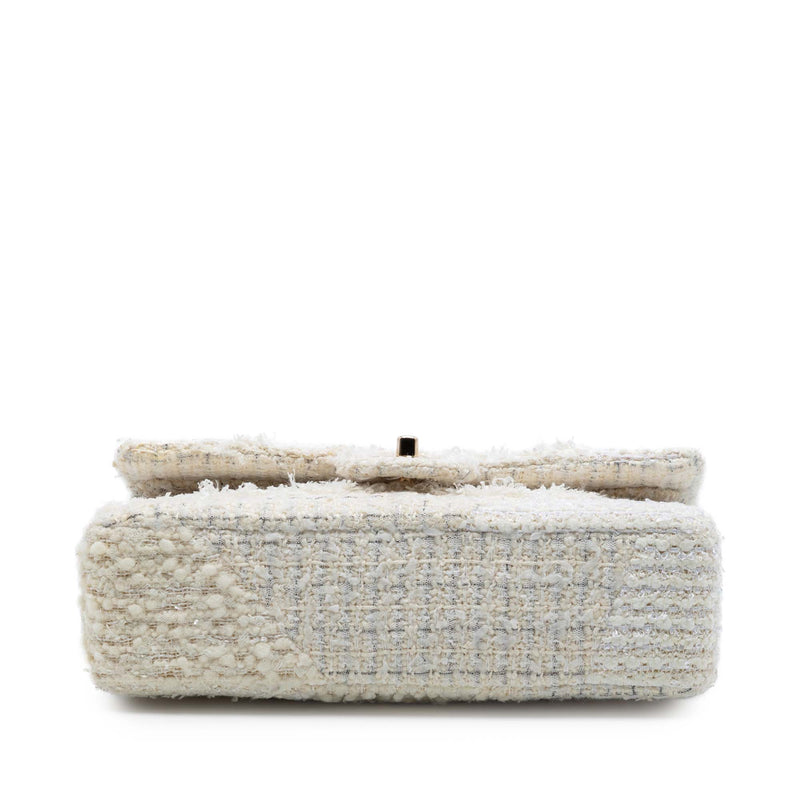 Medium Classic Tweed Patchwork Double Flap - Image 3