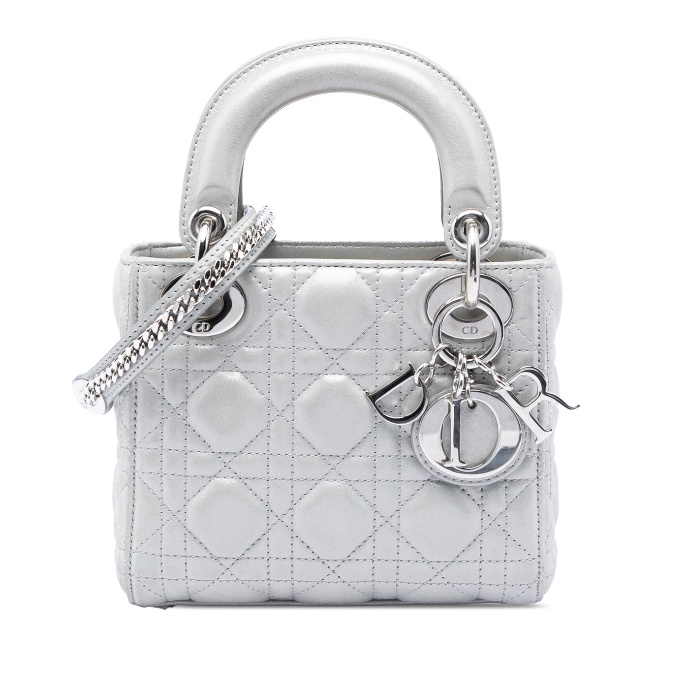 Mini Iridescent Lambskin Cannage Lady Dior - Image 1