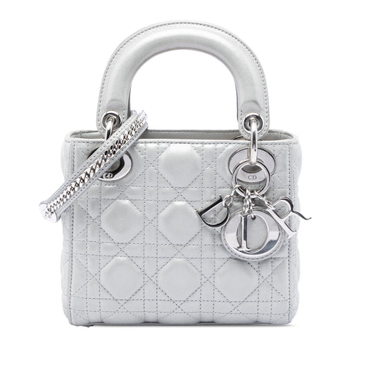 Mini Iridescent Lambskin Cannage Lady Dior - Image 1