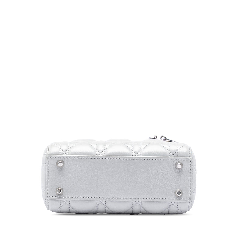 Mini Iridescent Lambskin Cannage Lady Dior - Image 3