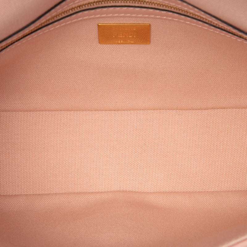 Zucca Embroidered Canvas Baguette Satchel - Image 4