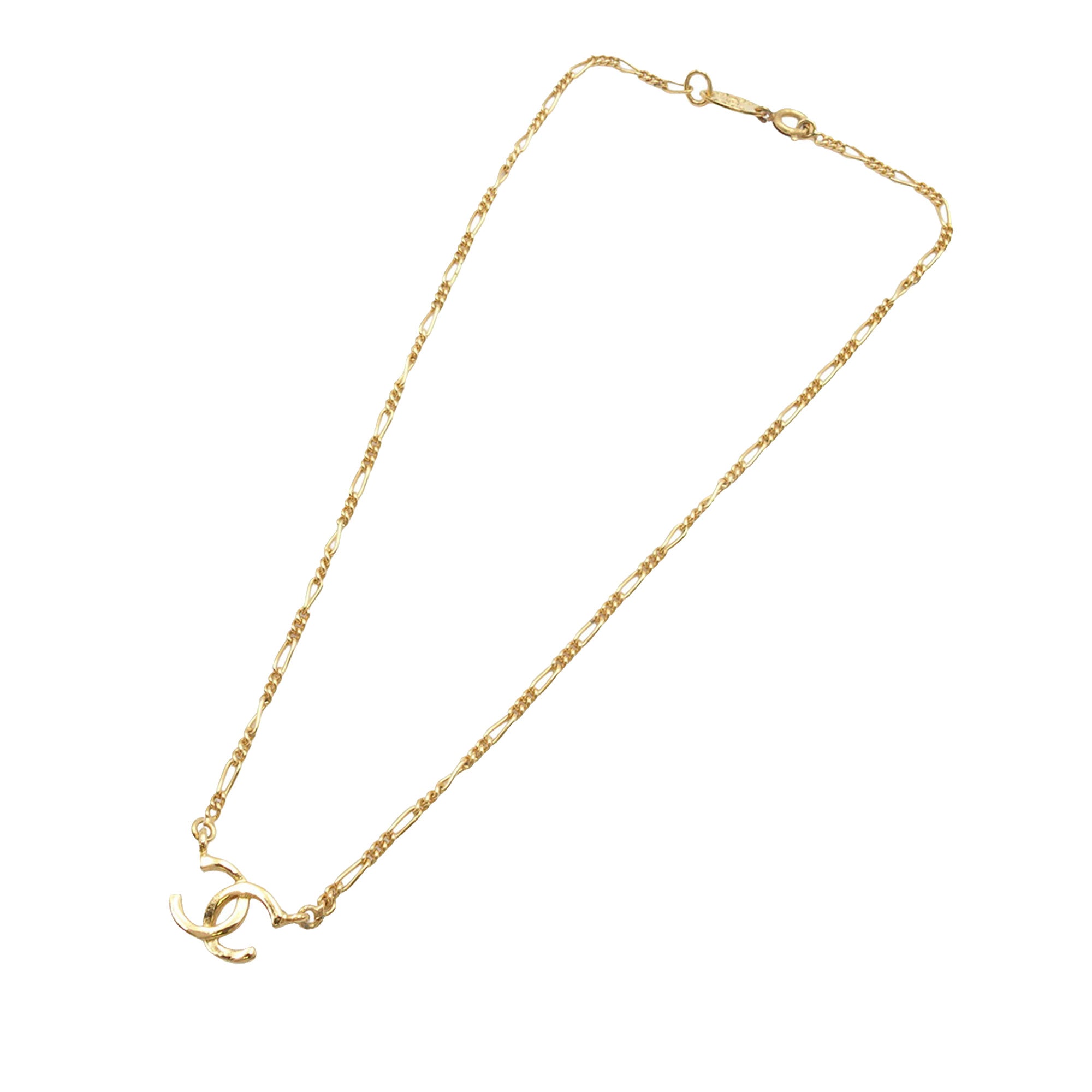 CC Gold Plated Pendant Necklace - Image 1