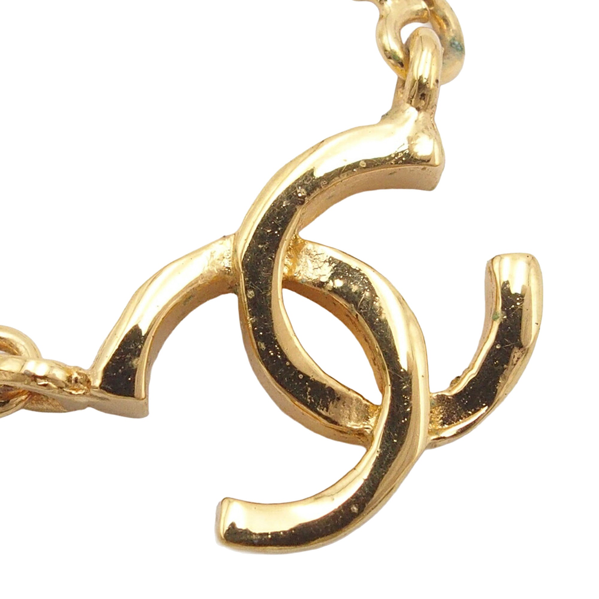 CC Gold Plated Pendant Necklace - Image 4
