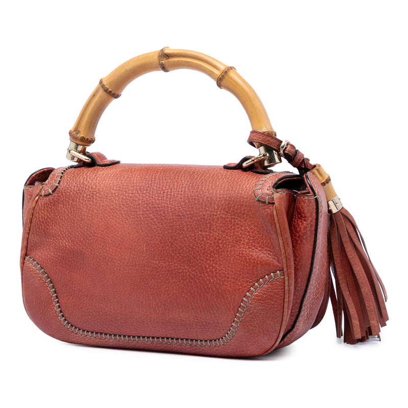 Medium Leather New Bamboo Satchel - Image 2