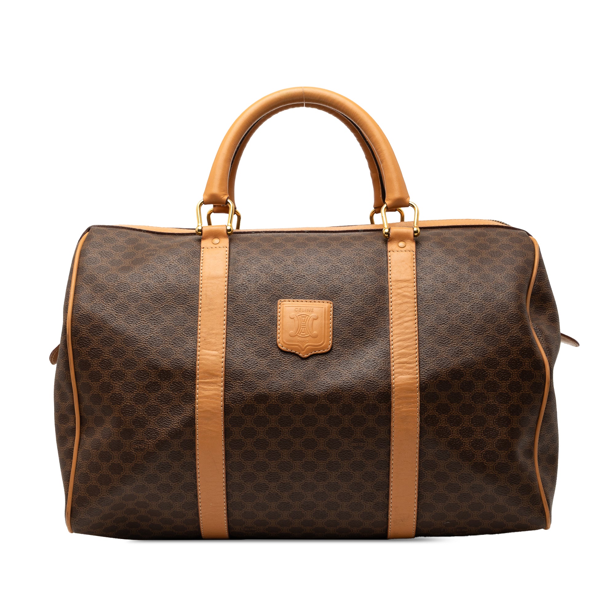 Macadam Coated Canvas Boston Bag - Image 1