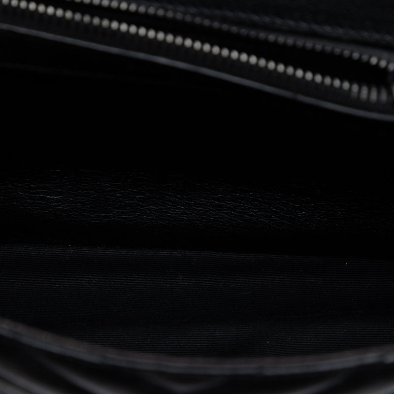 Medium Chevron Sheepskin  Monogram Monochrome College Bag - Image 4