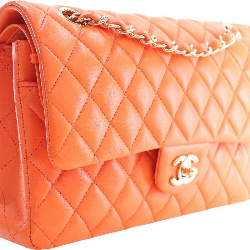 Medium Classic Lambskin Double Flap - Image 8