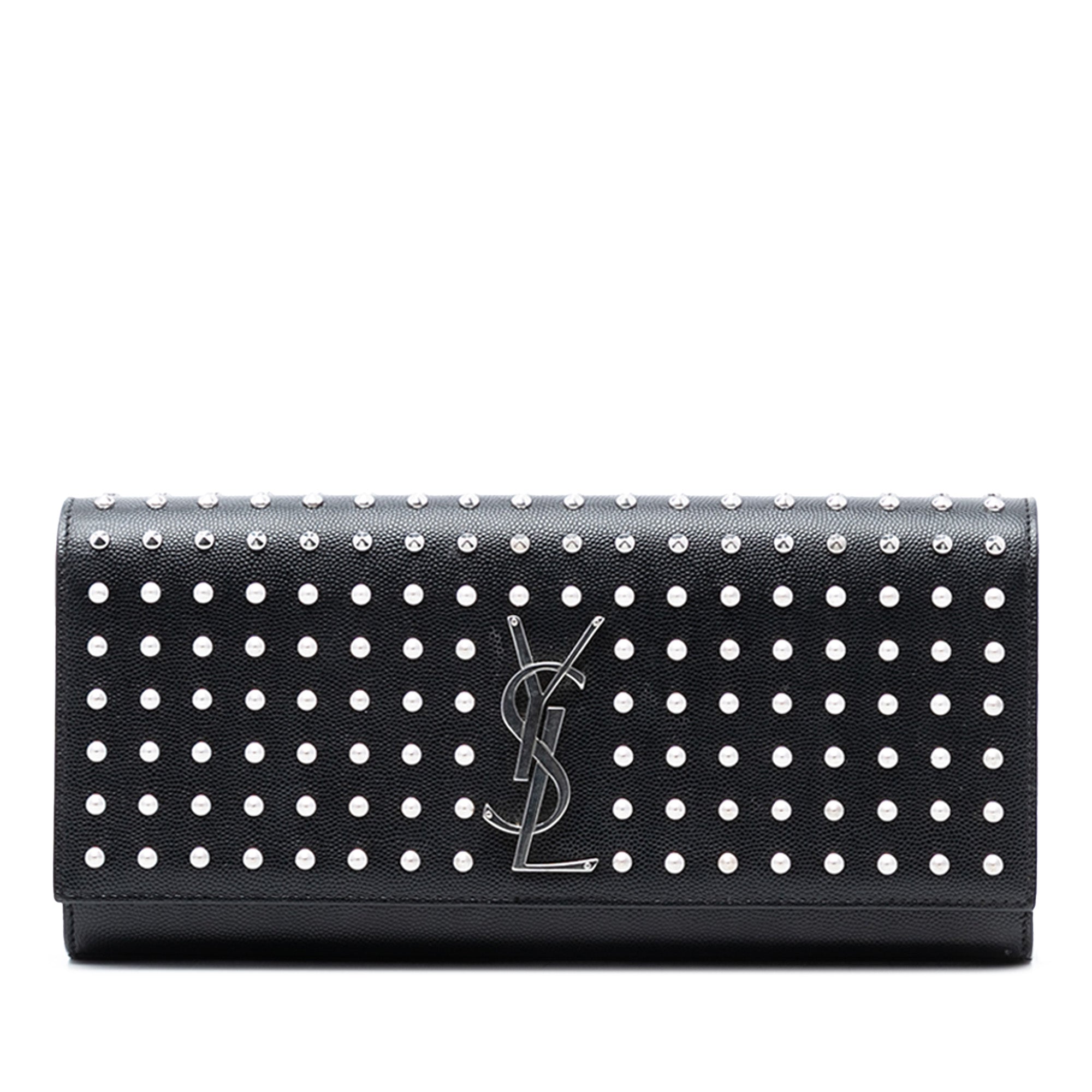 Grain De Poudre Classic Monogram Studded Clutch - Image 1