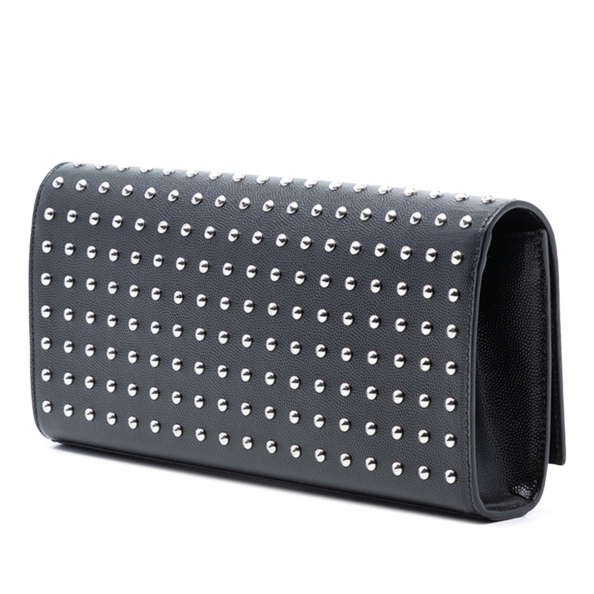 Grain De Poudre Classic Monogram Studded Clutch - Image 2