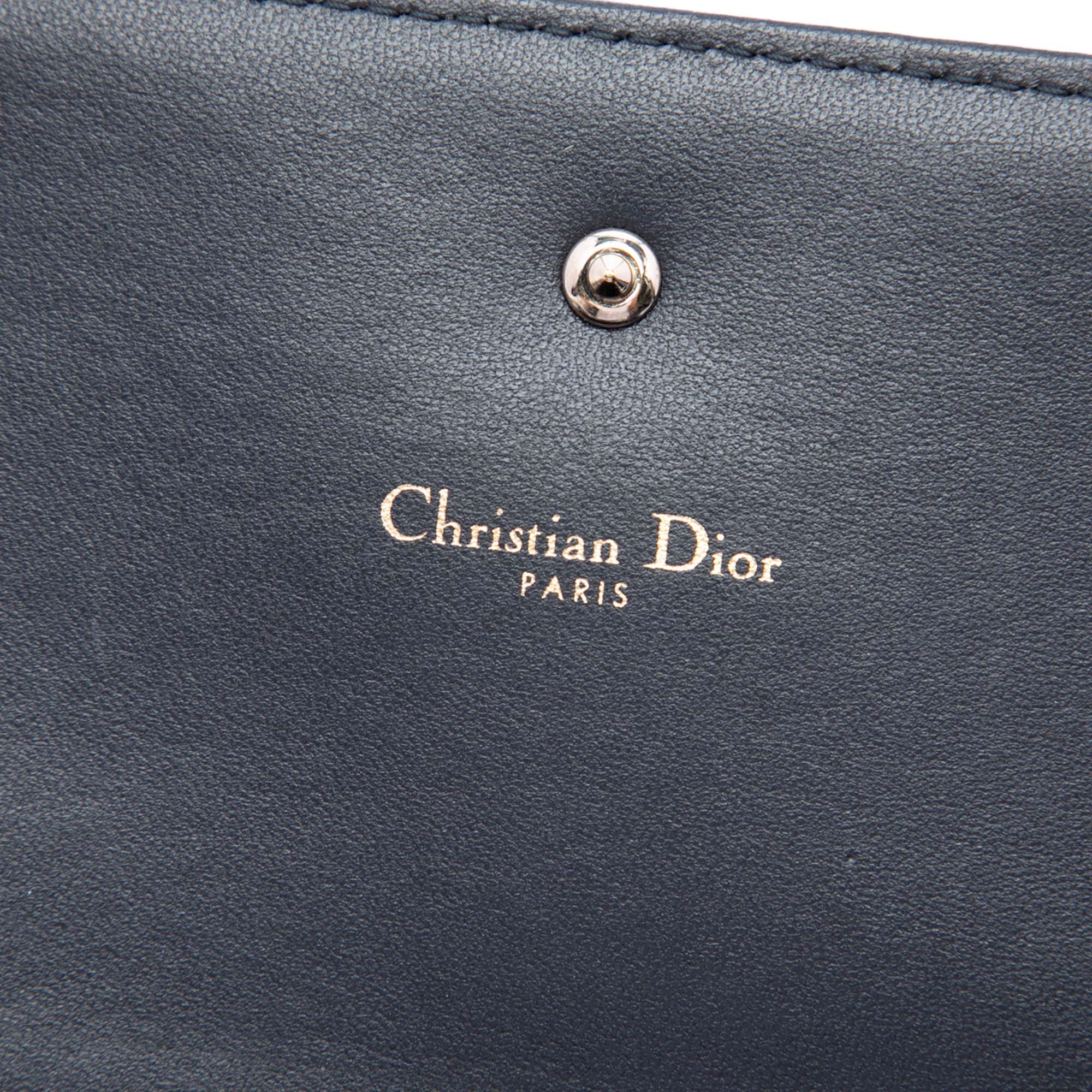 Metallic Patent Microcannage Diorama Wallet on Chain - Image 5