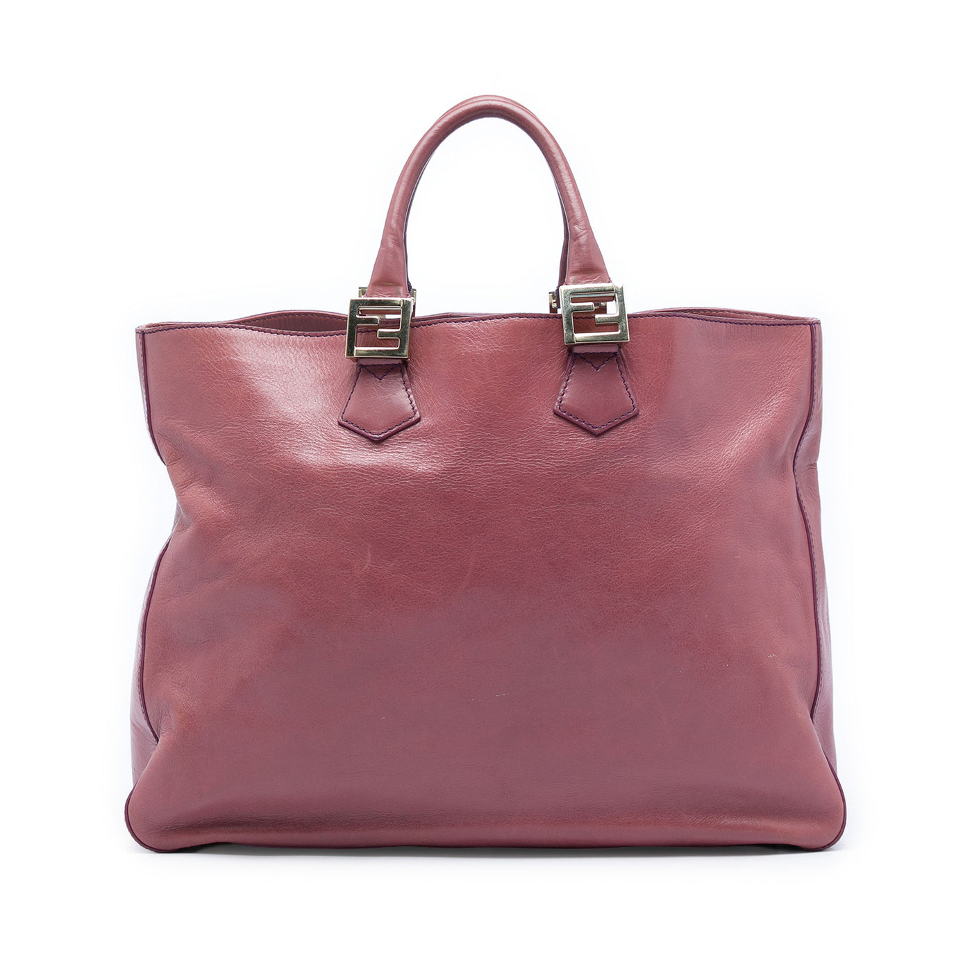 Large Leather Twins Tote - Image 1