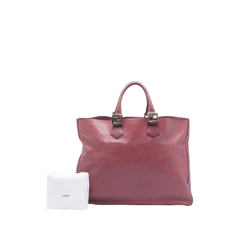 Large Leather Twins Tote - Image 6