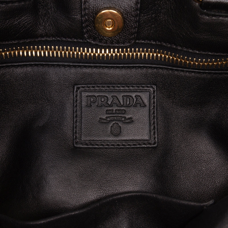 Bicolor Nappa Waves Satchel - Image 5