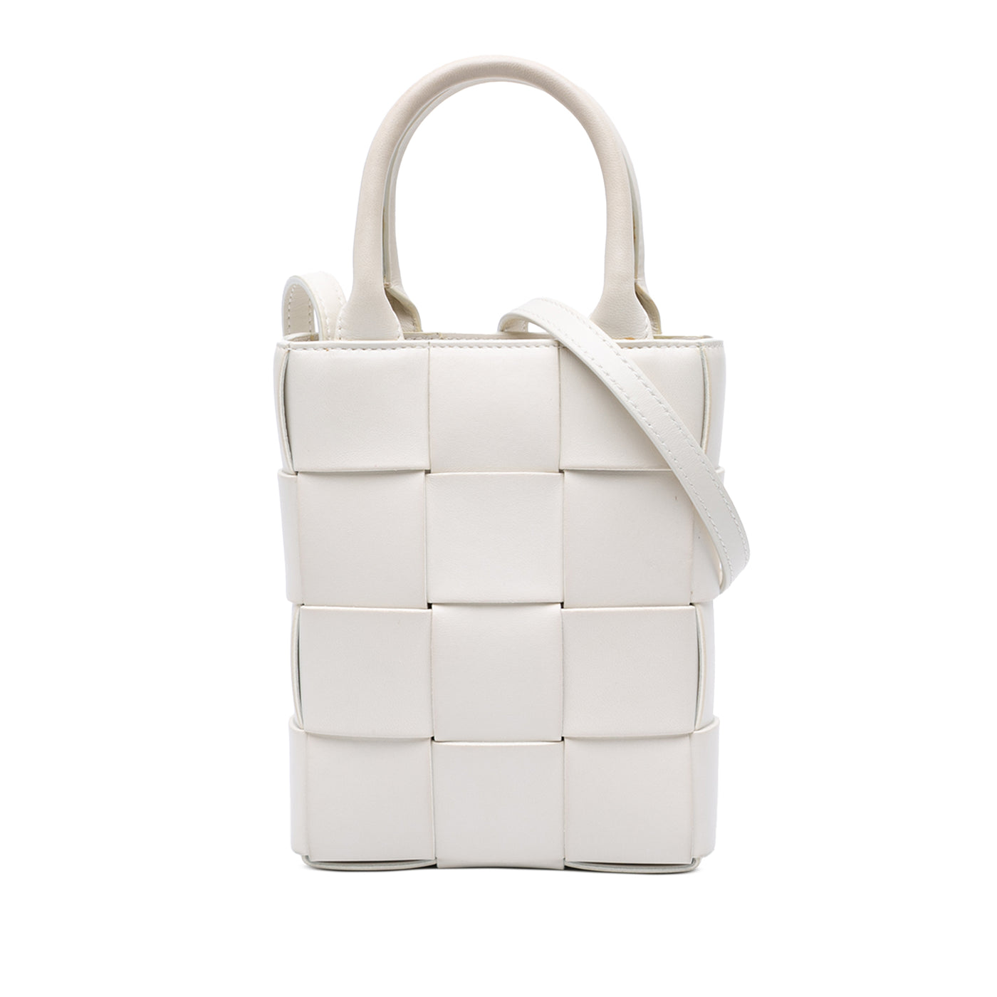 Mini Maxi Intrecciato Nappa North South Casette Tote - Image 1
