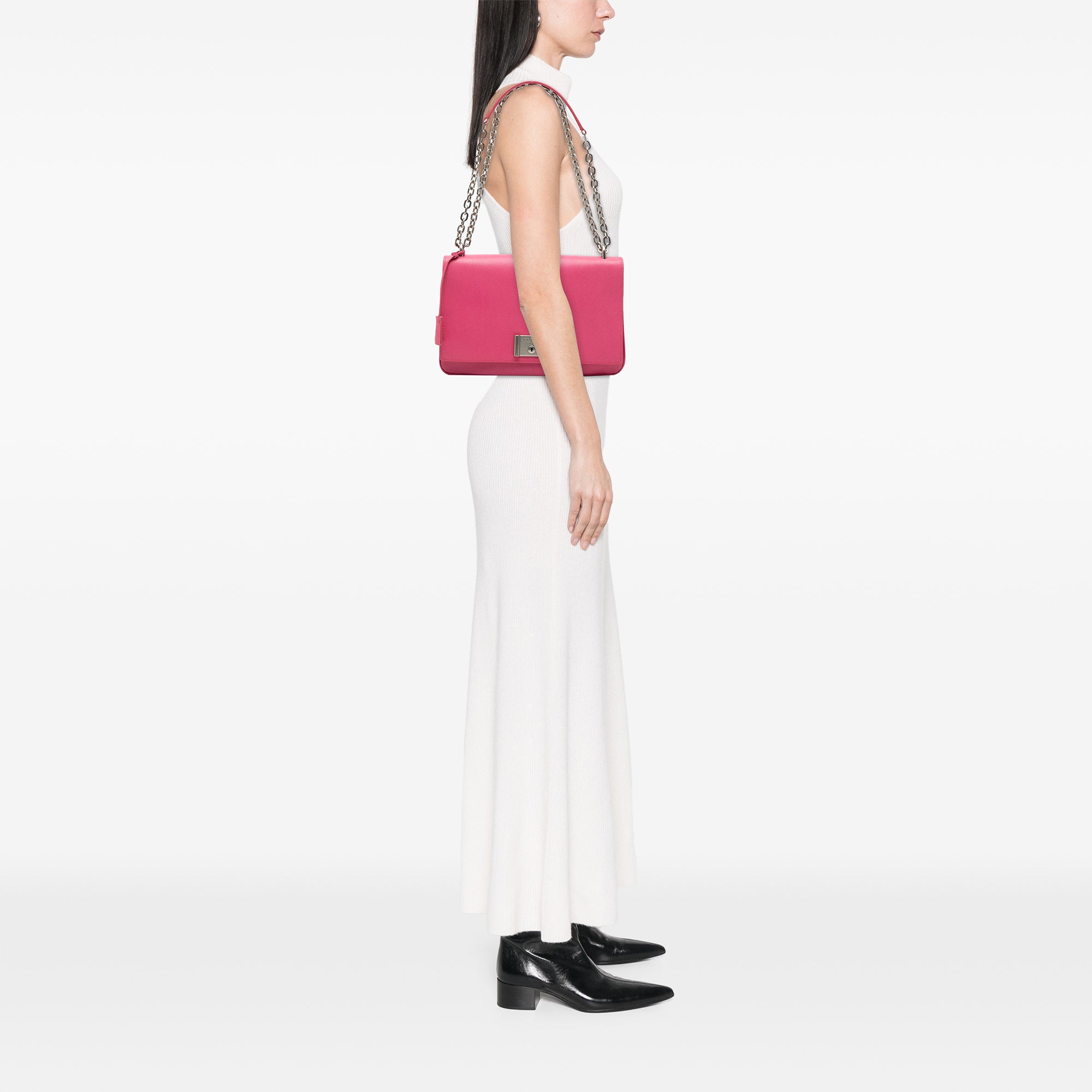 Saffiano Lux Lock Chain Flap - Image 6