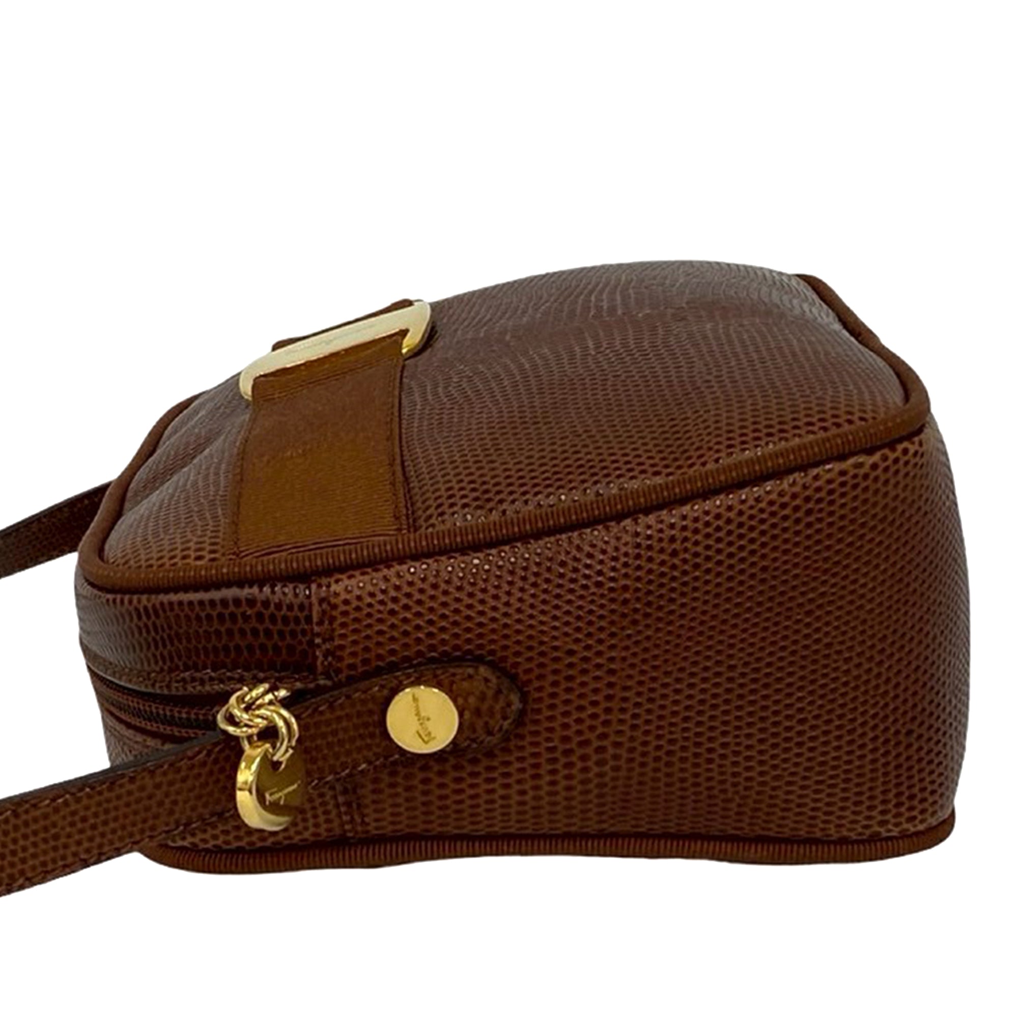 Lizard Embossed Leather Vara Crossbody - Image 7
