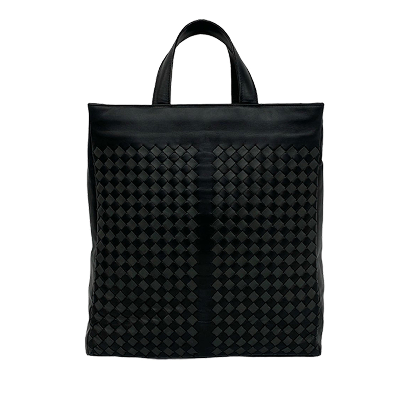 Bicolor Nappa Intrecciato Tote - Image 1
