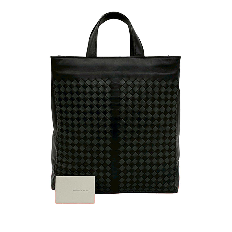 Bicolor Nappa Intrecciato Tote - Image 10