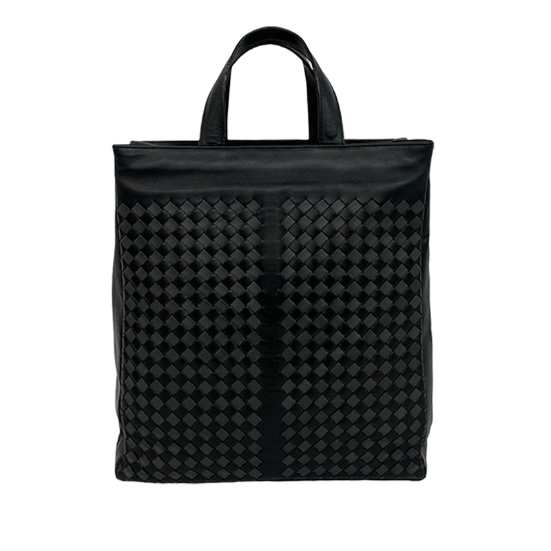 Bicolor Nappa Intrecciato Tote - Image 2