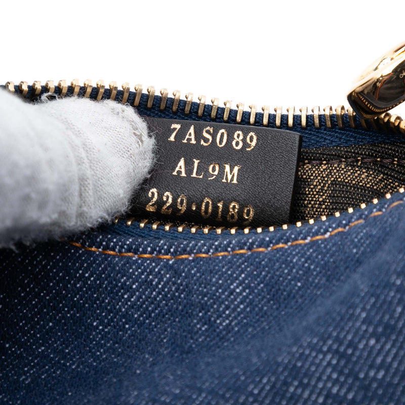 Nano Denim Fendigraphy Hobo - Image 6