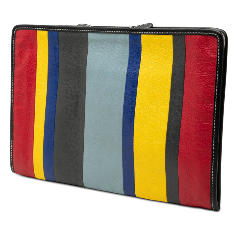 Lambskin Striped Bazar Clutch - Image 2