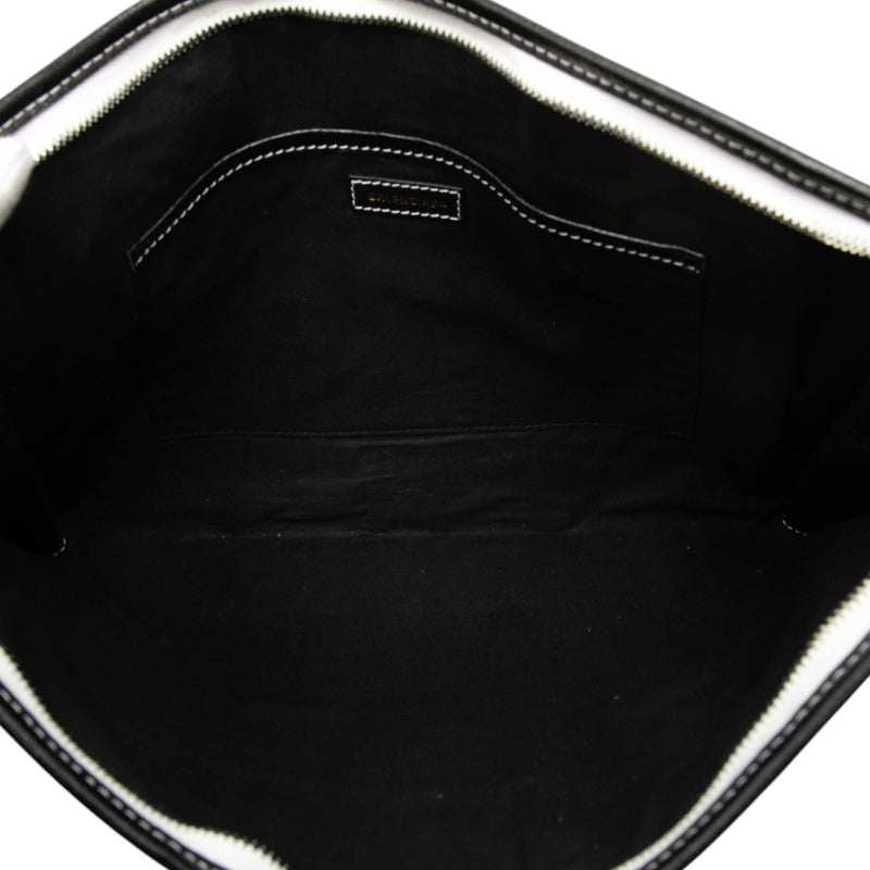 Lambskin Striped Bazar Clutch - Image 4