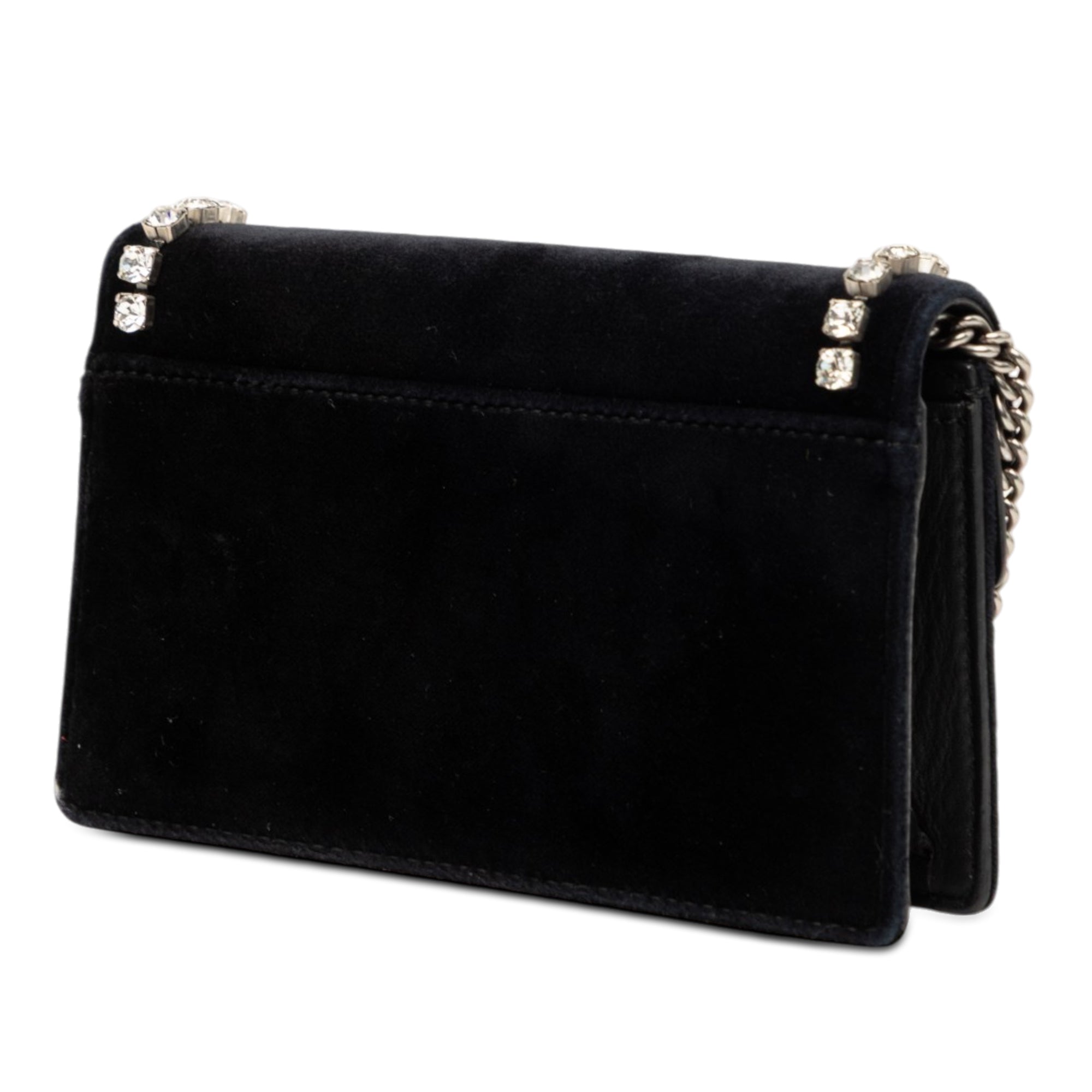 Mini Crystal Embellished Velvet Dionysus Crossbody - Image 2