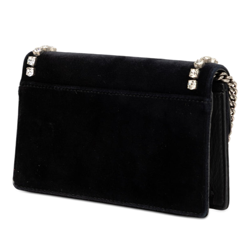 Mini Crystal Embellished Velvet Dionysus Crossbody - Image 2