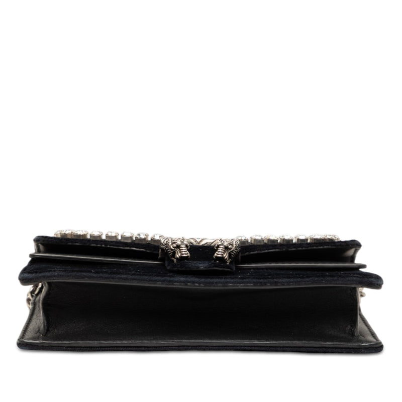 Mini Crystal Embellished Velvet Dionysus Crossbody - Image 3