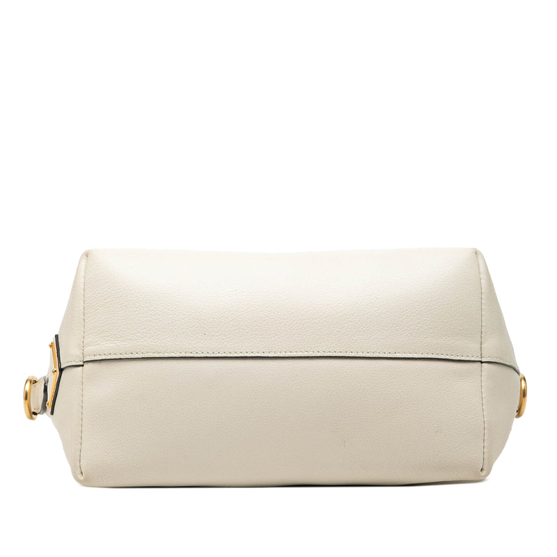 Small Embossed Glace Calf Logo Convertible Satchel - Image 3