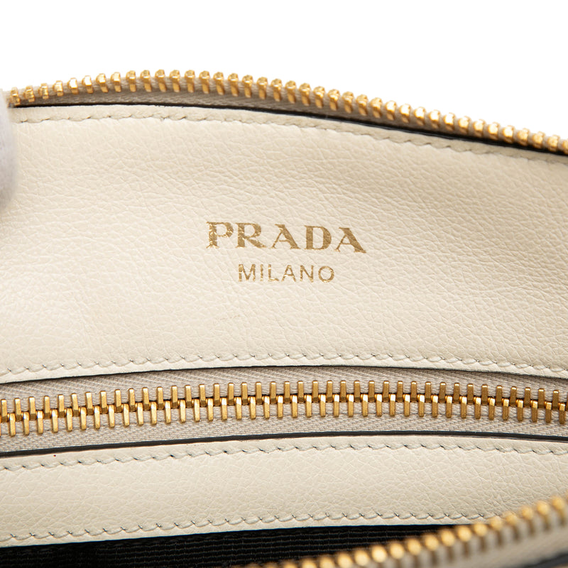 Small Embossed Glace Calf Logo Convertible Satchel - Image 5