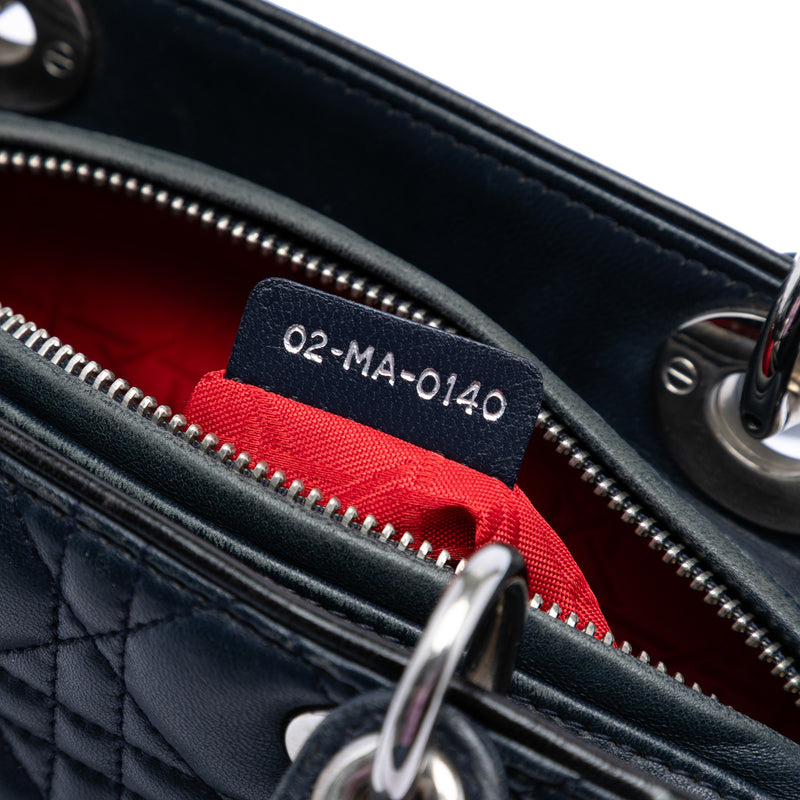 Medium Lambskin Cannage Lady Dior - Image 6