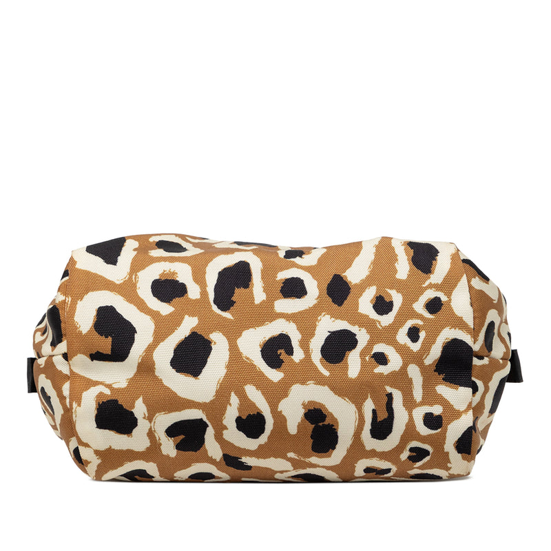 Leopard Print Canvas Pouch - Image 3