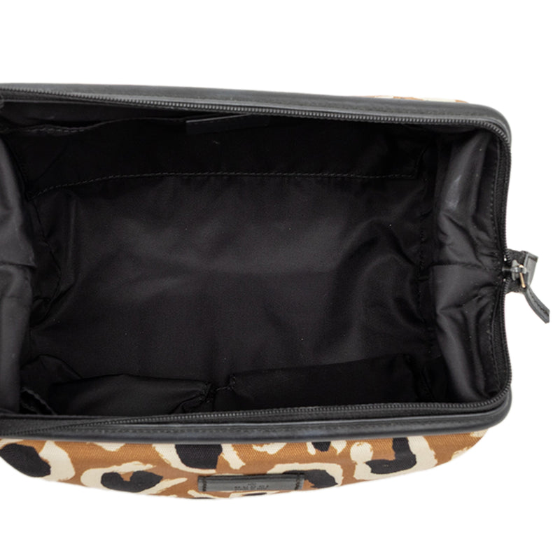 Leopard Print Canvas Pouch - Image 4
