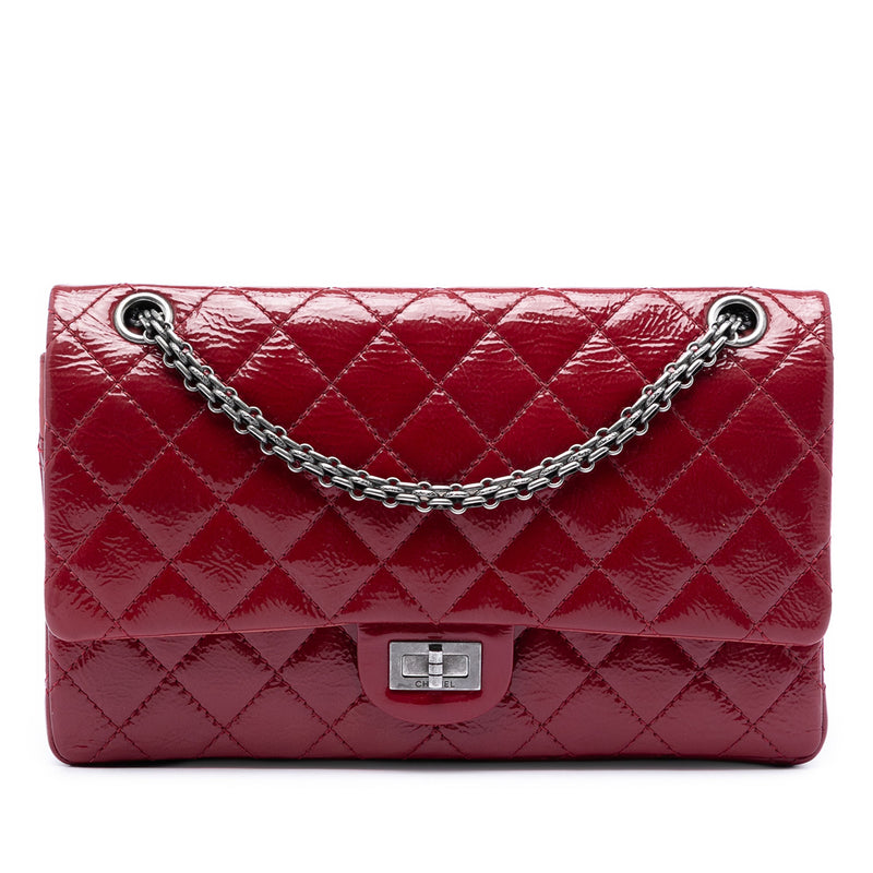 Quilted Crinkled Patent Reissue 2.55 Double Flap 226