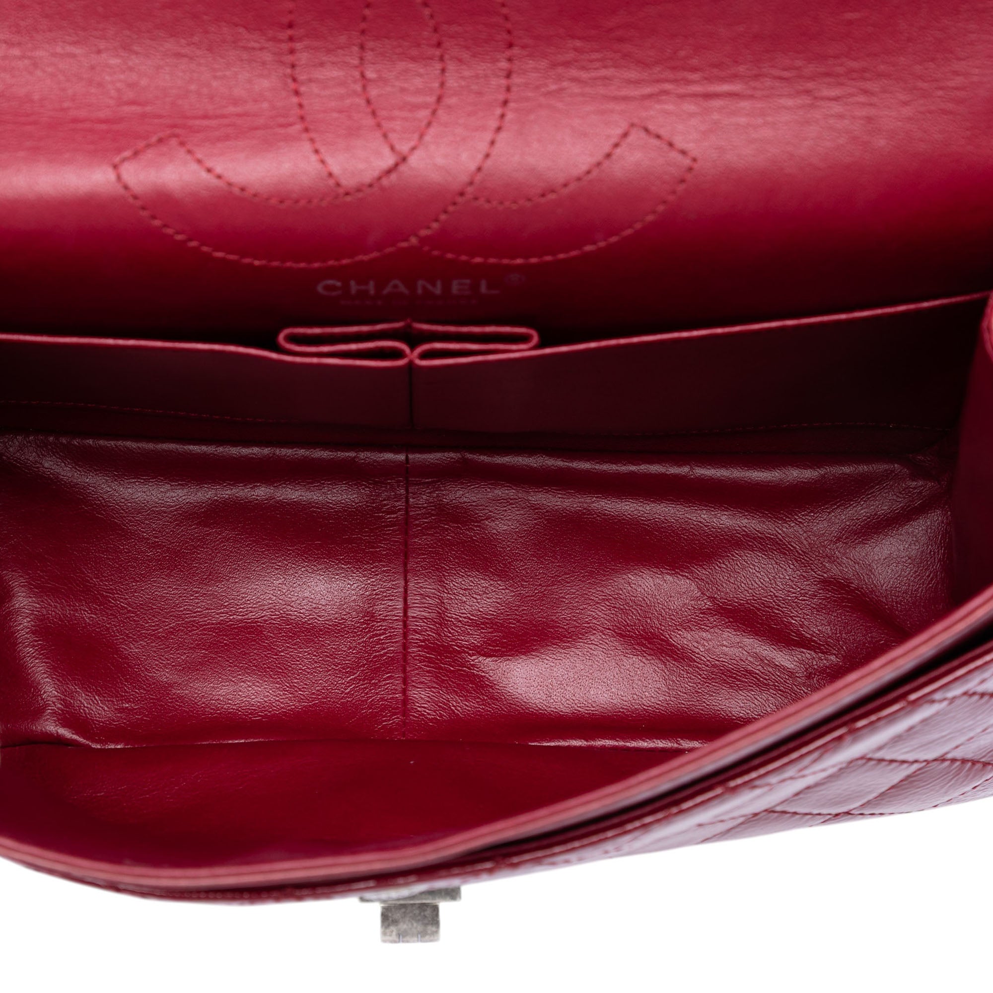 Quilted Crinkled Patent Reissue 2.55 Double Flap 226 - Image 4