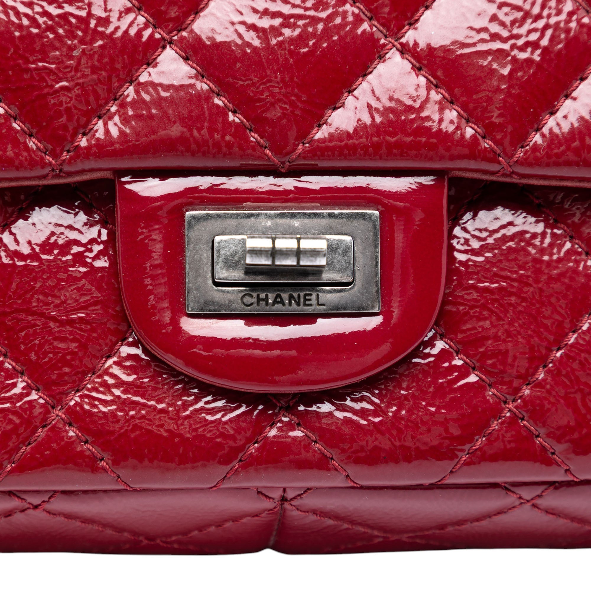 Quilted Crinkled Patent Reissue 2.55 Double Flap 226 - Image 5