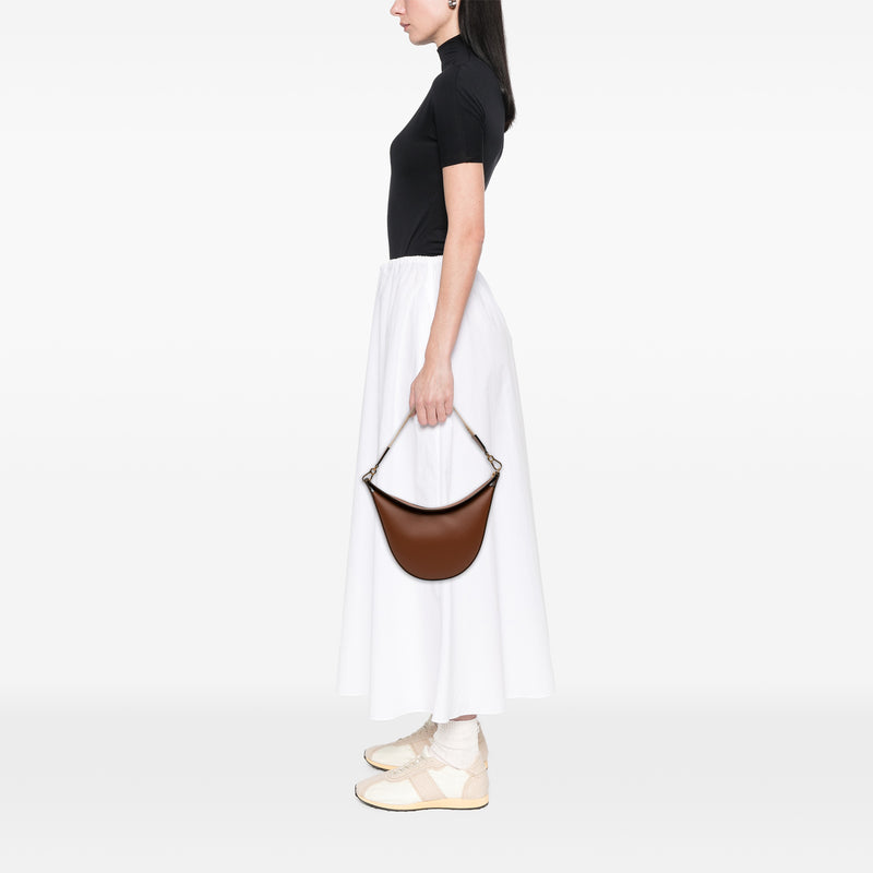 Small Leather Luna Hobo - Image 11