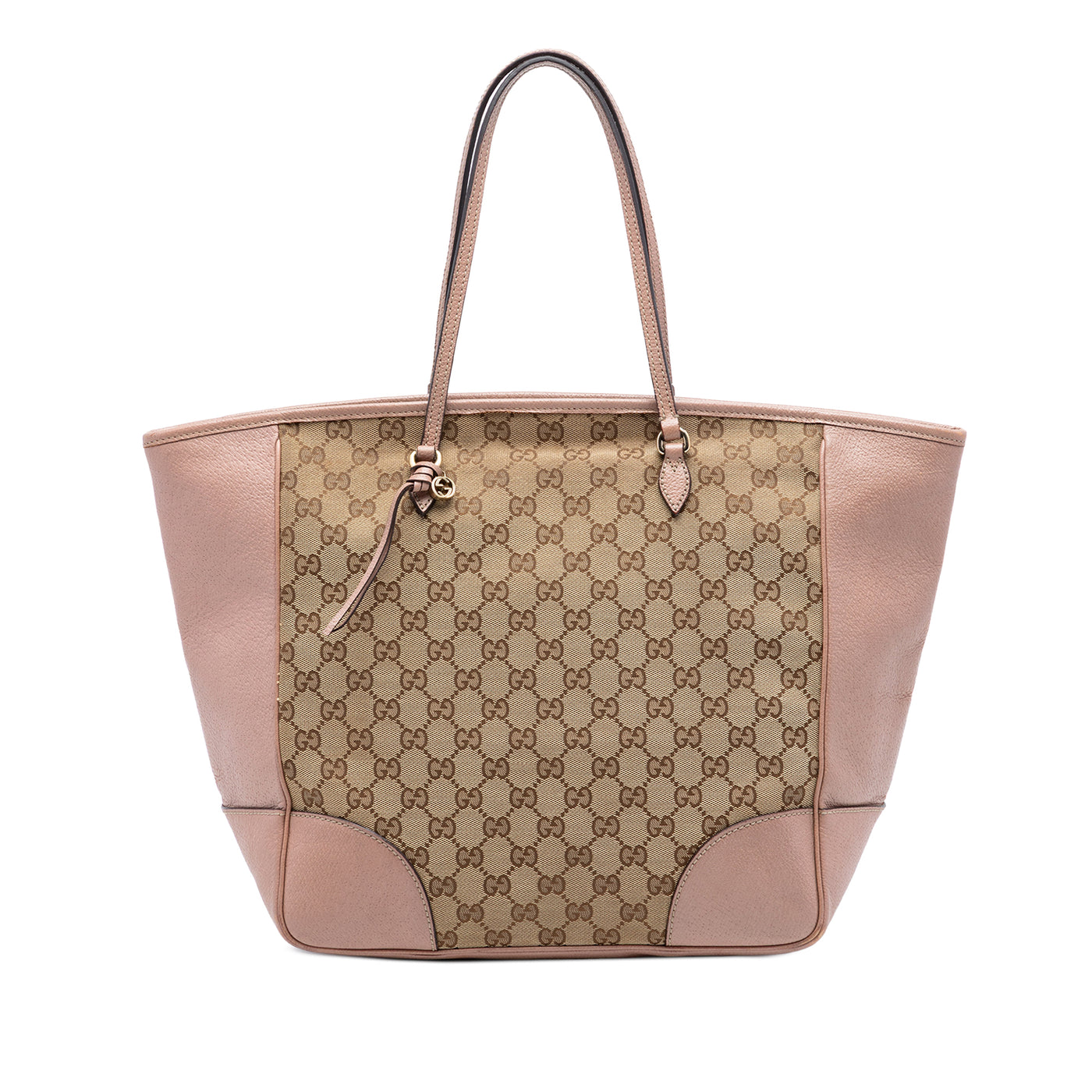 GG Canvas and Leather Bree Tote - Image 1