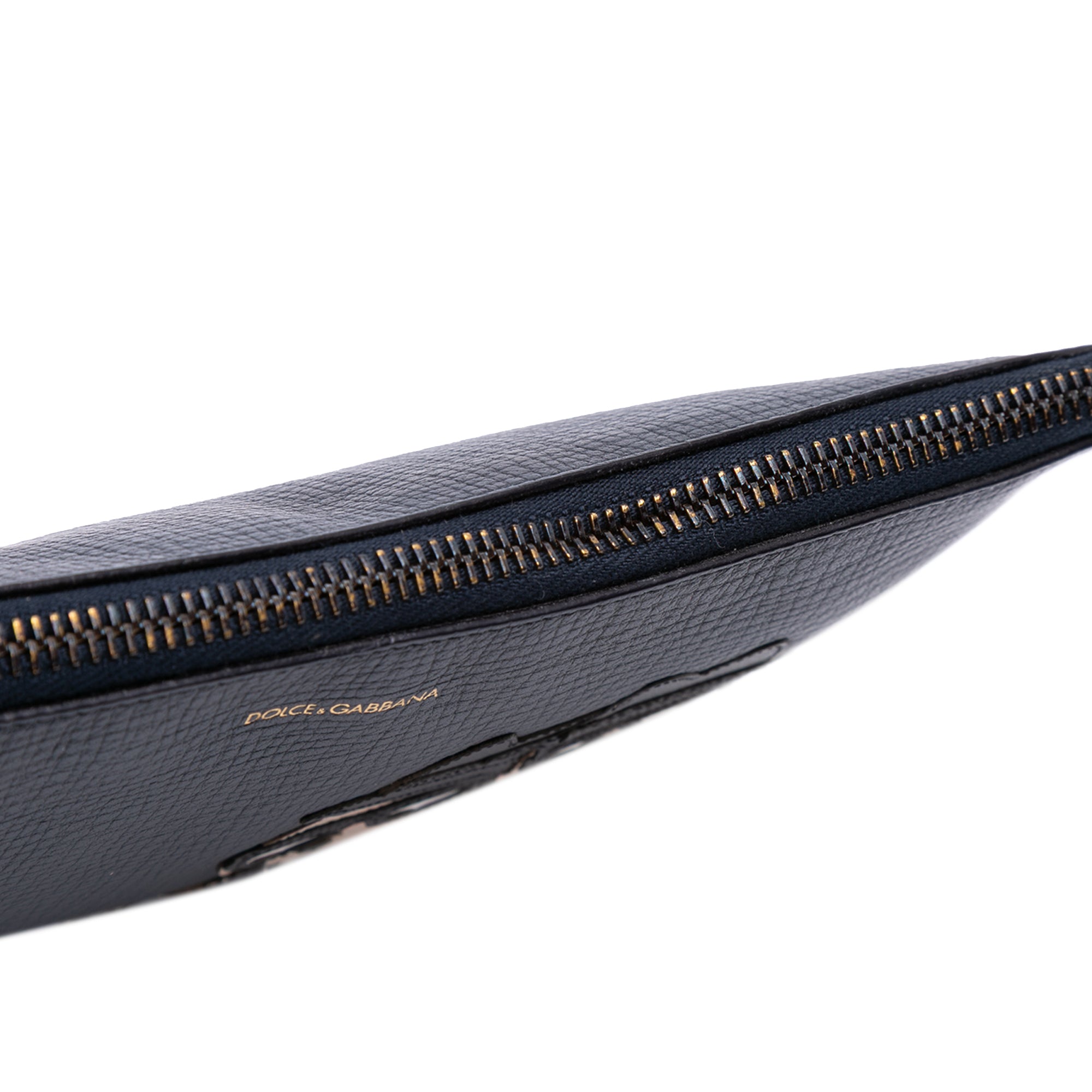 Leather DG Family Patch Zip Pouch - Image 10