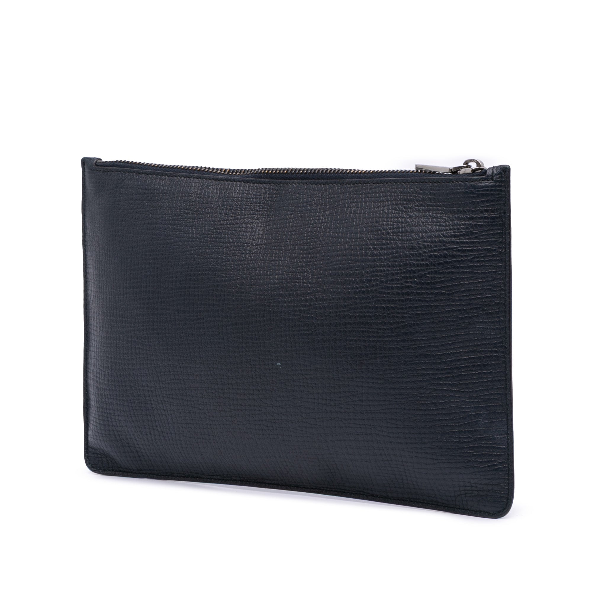 Leather DG Family Patch Zip Pouch - Image 2
