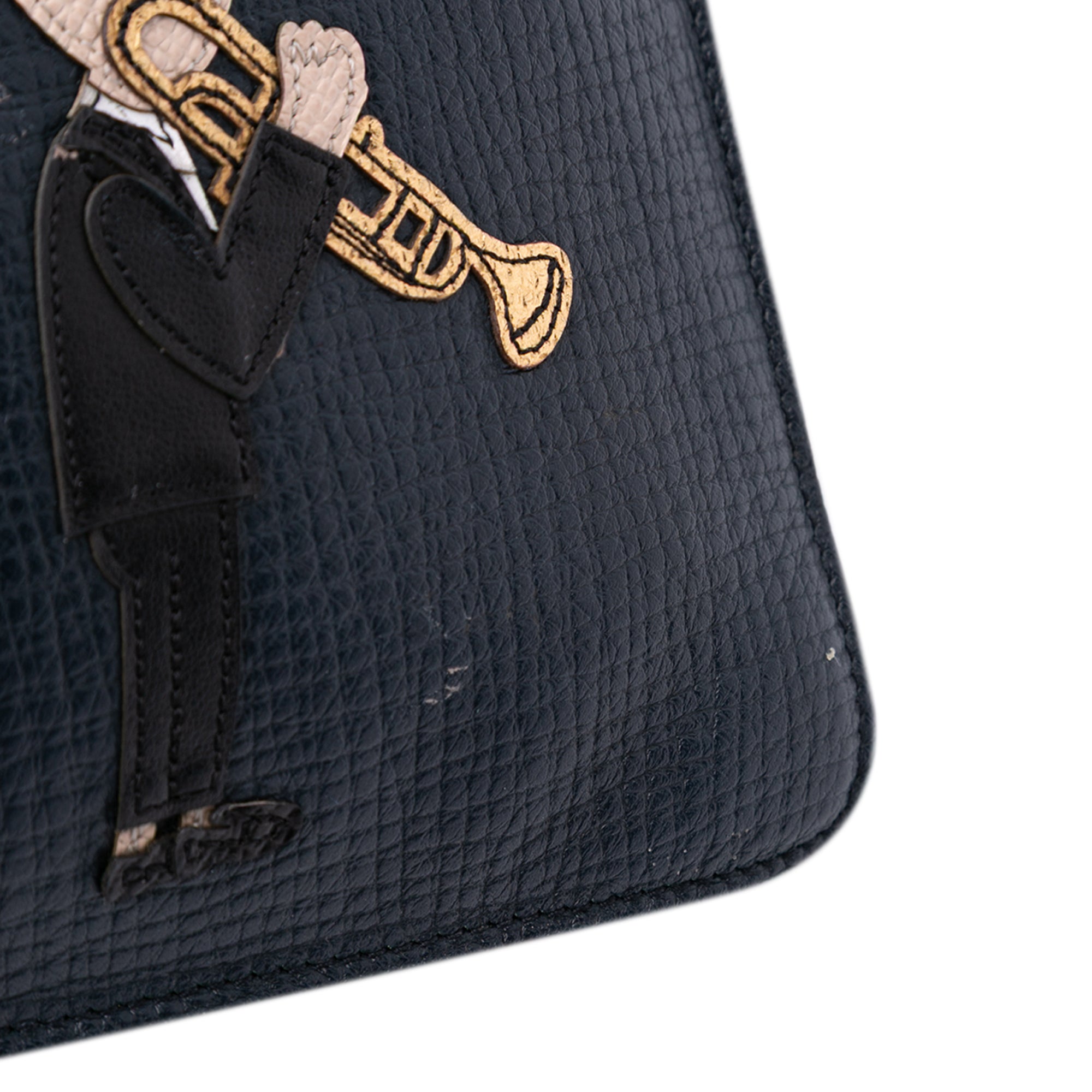 Leather DG Family Patch Zip Pouch - Image 6