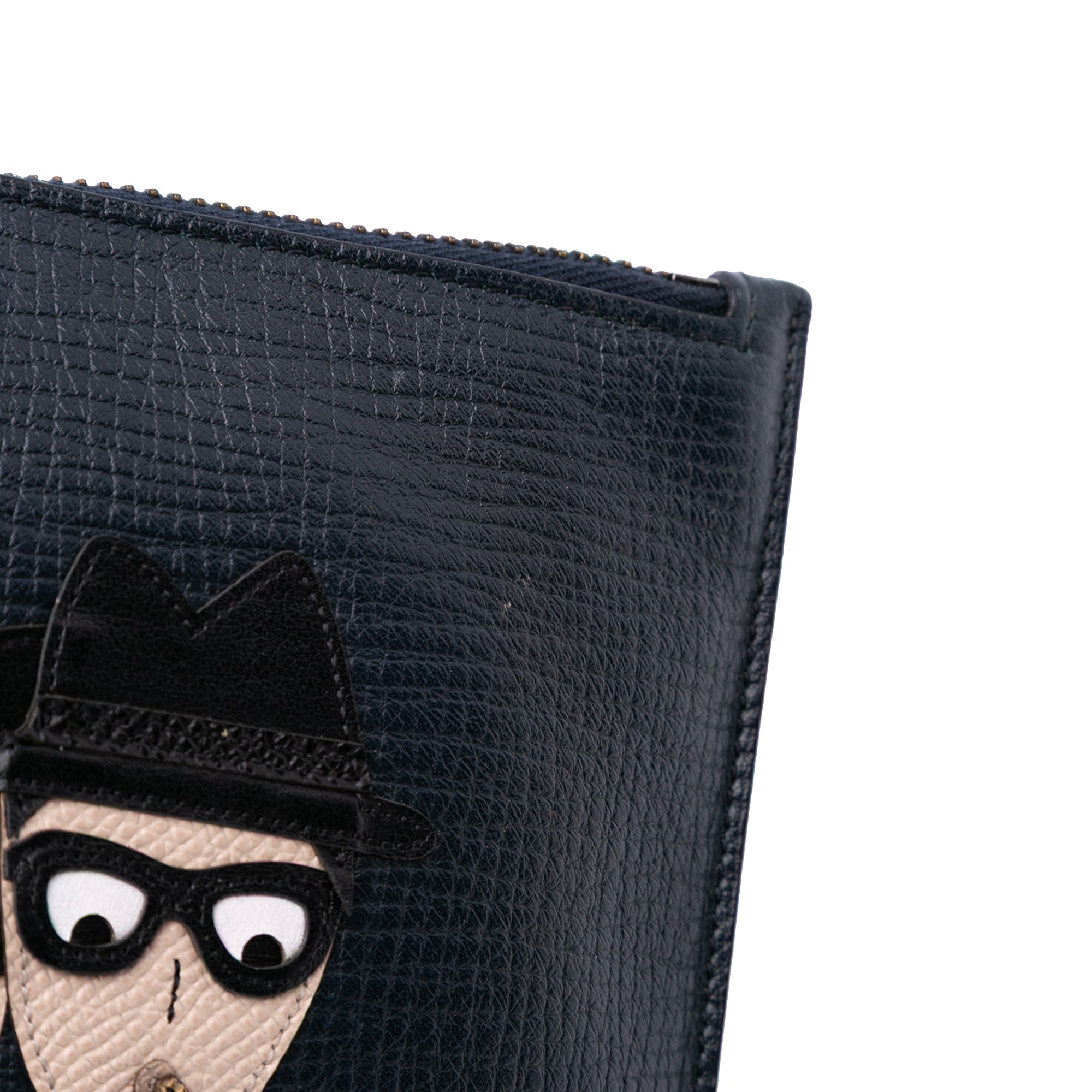Leather DG Family Patch Zip Pouch - Image 7