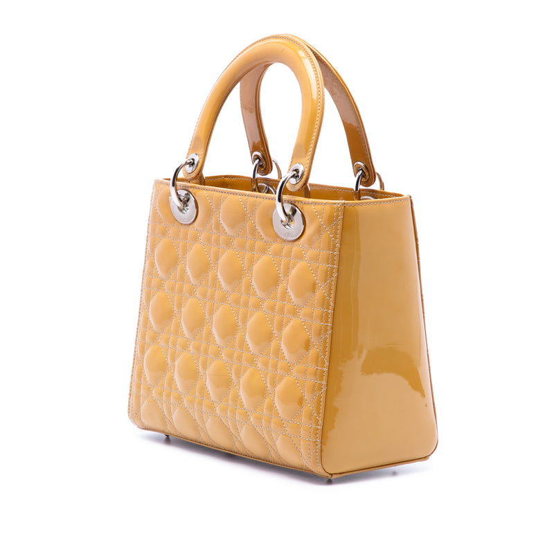 Medium Patent Cannage Lady Dior - Image 2