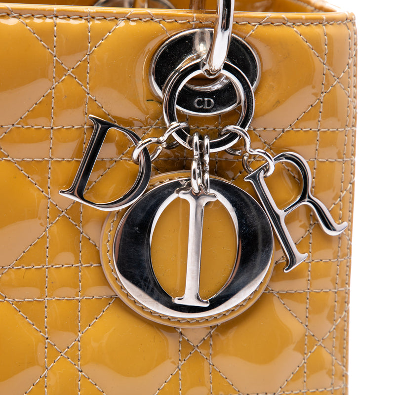 Medium Patent Cannage Lady Dior - Image 5