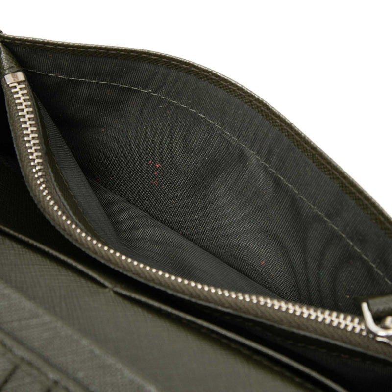 Bicolor Saffiano Bifold Long Wallet - Image 4